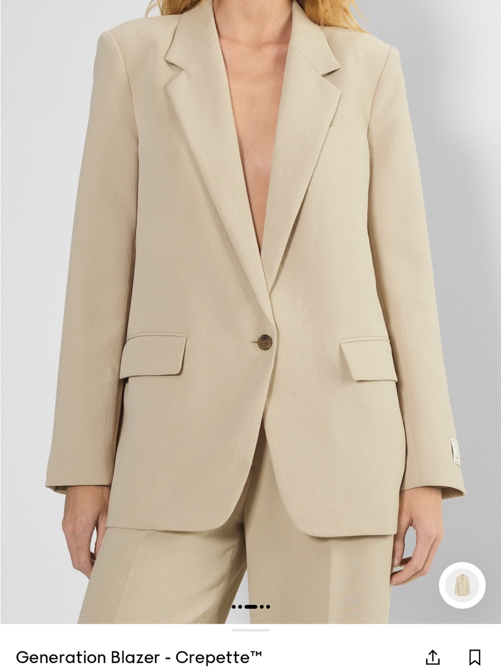 Aritzia Generation Crepe Blazer